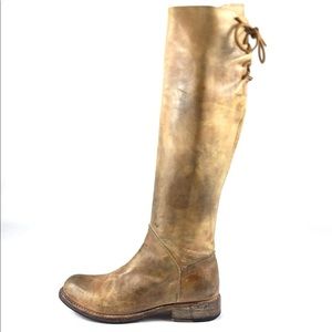 Bed Stu Tan Leather Knee-High Boots
